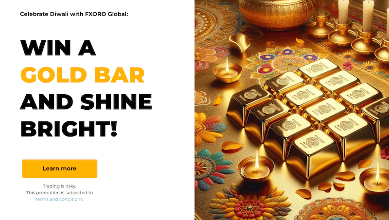FXORO Global Launches Diwali Celebration with Exclusive Gold Bar Giveaway